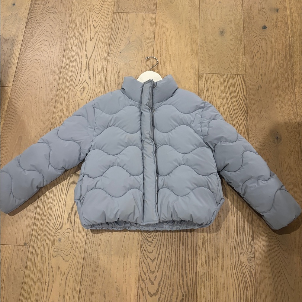 Zara Kida Girls Water Repellent Rubberizer Coat Size 11/12 - Picture 2 of 6